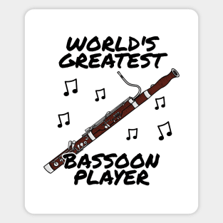 World's Greatest Bassoon Player Bassoonist Musician Funny Magnet